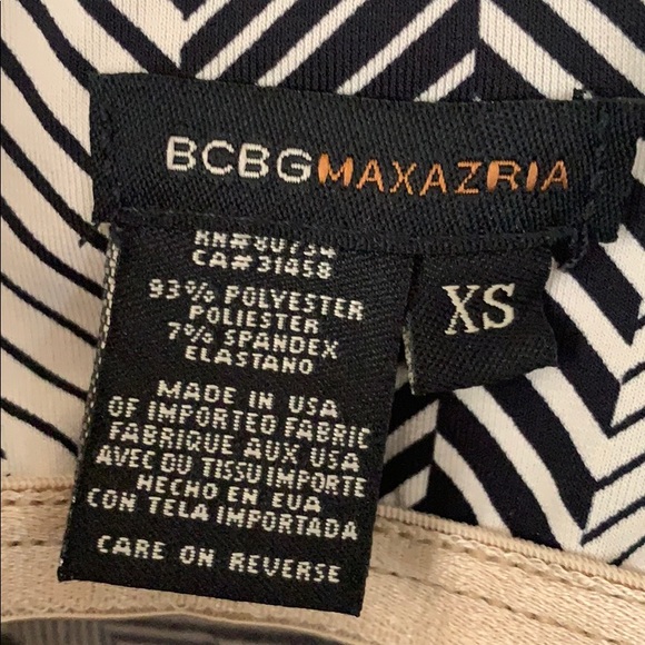 BCBG cool pattern crooked hem summer dress - Picture 3 of 3